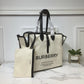 BB The Large Soft Cotton Canvas Belt Bag Black For Women, Women’s Bags 16.5in/42cm