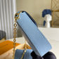 LV Felicie Pochette Tourterelle Blue Monogram Empreinte For Women, WoWallet 8.3in/21cm LV