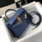HM Kelly 19 Blue France Swift Bag For Women, Handbags, Shoulder Bags 7.5in/19cm
