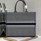 DI Large Book Tote Blue And White, For Women, Women’s Handbags 16.5in/42cm CD