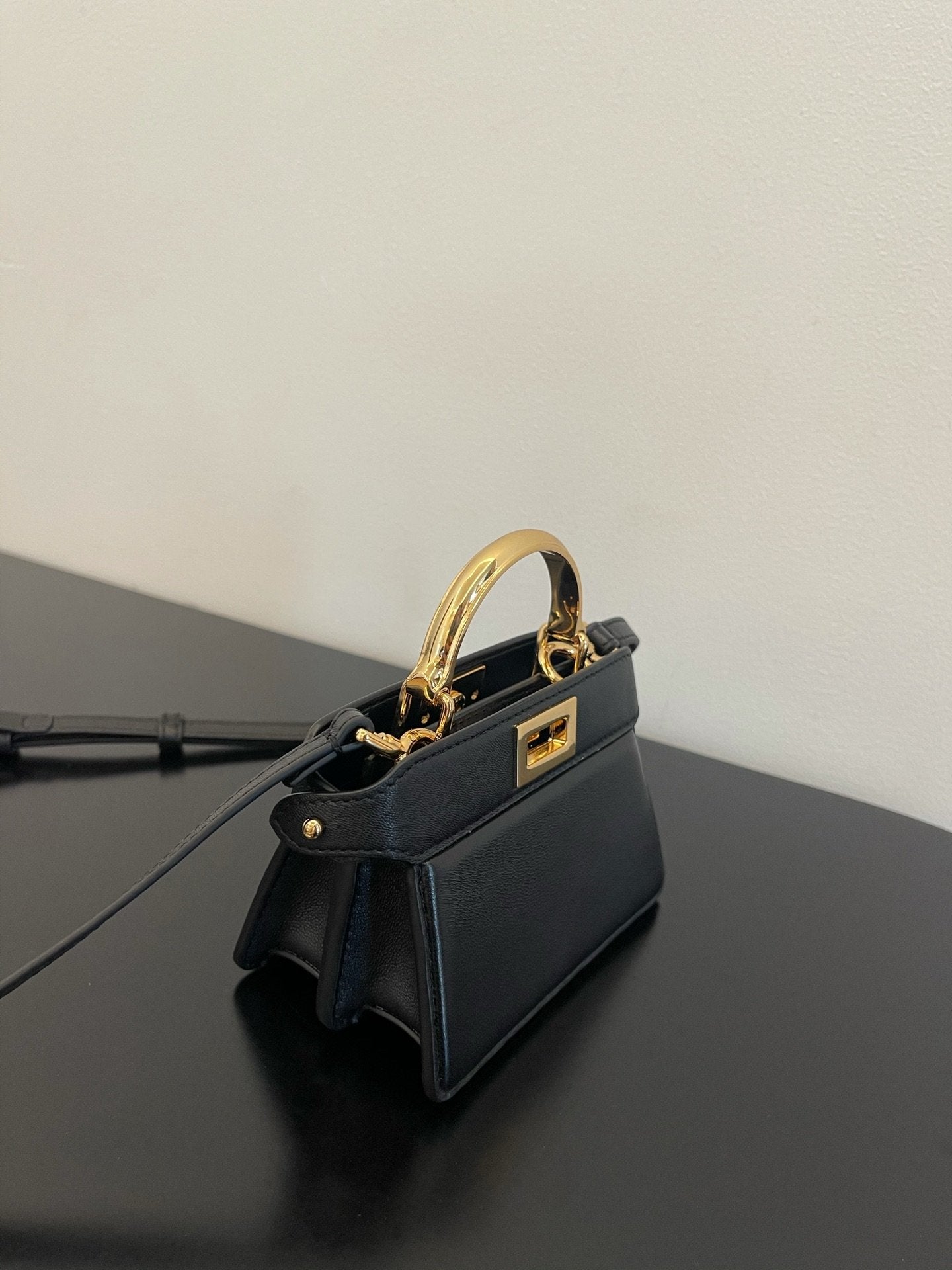 FI Peekaboo ISeeU Petite Black Micro Bag For Woman 11cm/4.5in