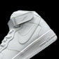 BL - AF1 pure white mid-top