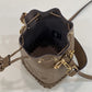 FI Mon Tresor Brown Mini-bag with stitching For Woman 18cm/7in