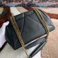 DG Medium Devotion Shoulder Bag In Quilted Nappa Black For Women 10.2in/26cm DG 
