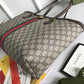 gg Ophidia gg Medium Tote Bag Beige/Ebony gg Supreme Canvas And Brown For Women 15in/38cm 631685 96IWB 8745