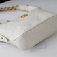 ChanelMedium Hobo Bag White For Women 11in/28cm