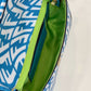 FI Mini Baguatte 1997 Blue Glazed Bag For Woman 19.5cm/7.5in