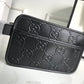 gg Embossed Cosmetic Case Black gg Embossed For Men  9in/23cm gg495