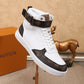 BL - LUV Rivoli High White Brown Sneaker