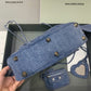 Balen Le Cagole XS Shoulder Bag In Blue Washed, For Women,  Bags 13in/33cm
