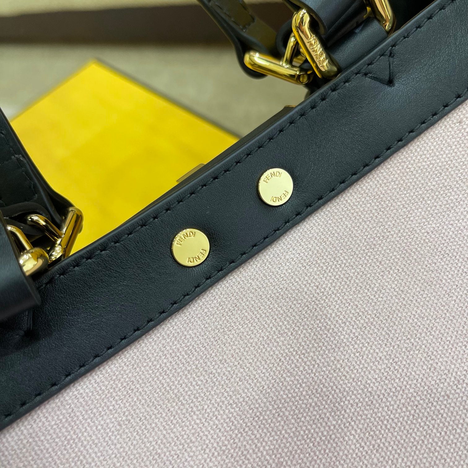 FI Peekaboo X-tote Bag Pink Canvas For Women, Women’s Handbags, Shoulder Bags 16.1in/41cm FF 8BH374