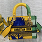 DI Medium Lady D-Lite Bag D-Flower Pop Embroidery, Bright Yellow/Green Handbags, 24cm CD M0565OROO_M886