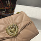 DG Large Devotion Shoulder Bag In Quilted Nappa Beige For Women 11.4in/29cm DG