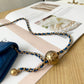 ChanelMini 1889 Unblocked Metal Ball Blue Bag For Women 9cm/3.5in