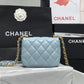 ChanelMini Flap Bag Gold-Tone Metal Blue Bag For Women 13cm/5in