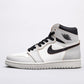 BL - AJ1 gray and white scratch shoes for women