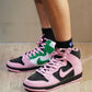 BL - Inverted Celtic Black Pink Green