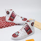 BL - LUV Stellar Trainer Boot White Red Sneaker