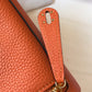 HM Lindy Mini Feu Color Togo Bag With Gold Hardware For Women, Women’s Handbags, Shoulder And Crossbody Bags 7.5in/19cm