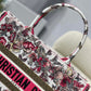 DI Medium Book Tote Pink Multicolor, For Women, Women’s Handbags 14in/36cm CD