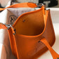 HM Evelyne 16 Amazone Bag Orange With Silver-Toned Hardware For Women, Shoulder And Crossbody Bags 6.3in/16cm