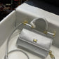 DG Small Sicily Bag In Dauphine Silver For Women 7.5in/19cm DG 
