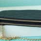 LV Double Zip Pochette Monogram Empreinte Black For Women,  Shoulder and Crossbody Bags 7.9in/20cm LV M68568