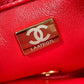 Chanel Flap Bag Gold Hardware Red For Women, Women’s Handbags, Shoulder Bags 7.9in/20cm AS3366