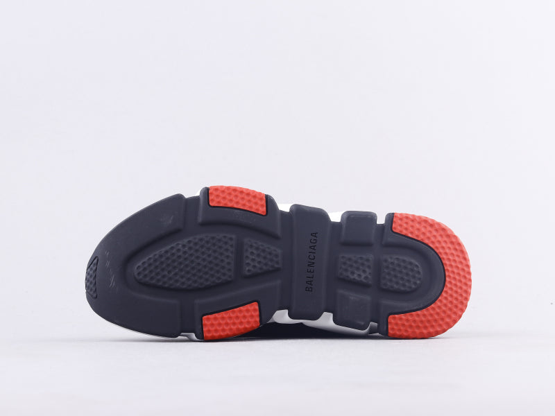 BL - Bla Socks And Shoes Black And White Red Sneaker