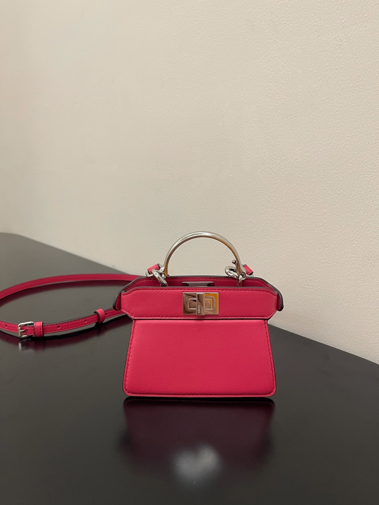 FI Peekaboo ISeeU Petite Pink Micro Bag For Woman 11cm/4.5in