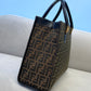FI Tote Bag 13.8in/35cm Brown For Women FF