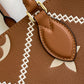 LV Onthego MM Tote Bag Monogram Empreinte Arizona Brown For Women, Women Handbags, Shoulder Bags And Crossbody Bags 13.8in/35cm LV M46015