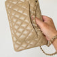 ChanelSmall Classic Handbag Beige For Women, Women’s Bags 9.1in/23cm