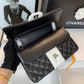 ChanelMini Flap Bag Black and White For Women 9.8in/25cm