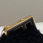 FI First Mini Black Mink Bag For Woman 11.5cm/4in