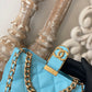 ChanelSmall Hobo Bag Gold Hardware Blue For Women, Women’s Handbags, Shoulder Bags 7.5in/19cm