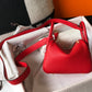 HM Lindy Mini Clemence Bag Red For Women, Women’s Handbags, Shoulder And Crossbody Bags 7.5in/19cm