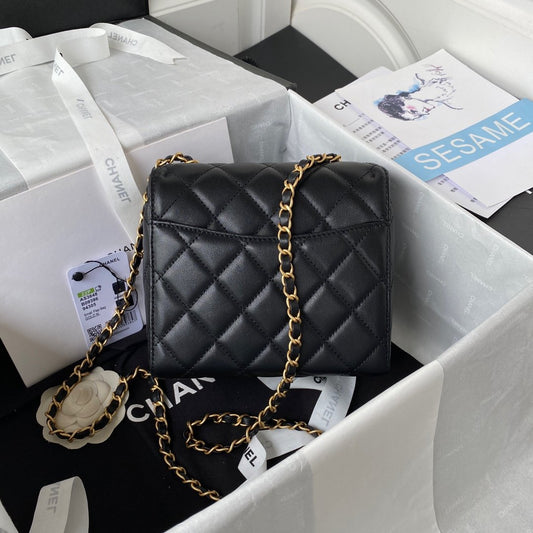 ChanelMini Flap Bag Black For Women, Women’s Bags 6.7in/17cm
