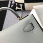 HM Kelly 19 Grey Glacier Epsom With Gold Toned Hardware Bag For Women, Handbags, Shoulder Bags 7.5in/19cm