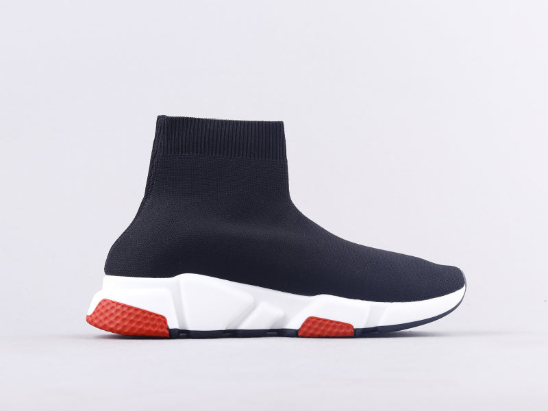 BL - Bla Socks And Shoes Black And White Red Sneaker