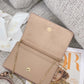 DI Medium DI 30 Montaigne 2-In-1 Pouch Grained Creme For Women 7.5in/19cm CD