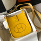 HM Evelyne 16 Amazone Bag Yellow With Silver-Toned Hardware For Women, Shoulder And Crossbody Bags 6.3in/16cm