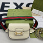 gg Horsebit 1955 Mini Bag White For Women, Women’s Bags 8in/21cm gg 658574 18YSG 9068