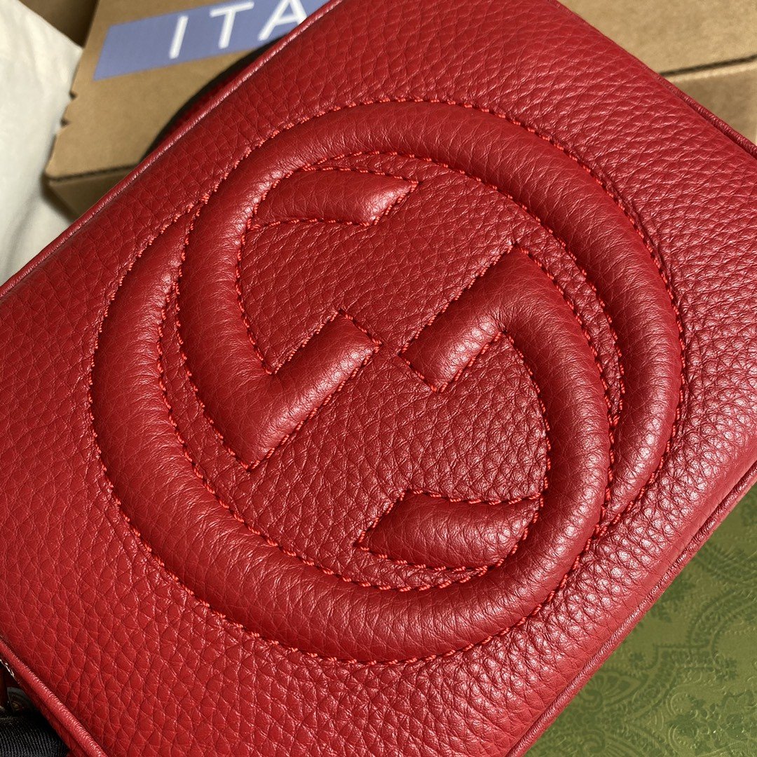 gg Soho Small Disco Bag Red For Women, Women’s Bags, Shoulder And Crossbody Bags 8in/21cm gg 308364