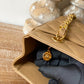 ChanelVintage Beige Medium Quilted Caviar Tote Bag For Women 28cm/11in