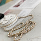 CHL Camellia Clutch With Chain White Bag For Women 11cm/4in