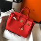 HM Birkin Rouge De Coeur Red Epsom Gold Hardware Bag For Women, Handbags, Shoulder Bags 30cm/12in