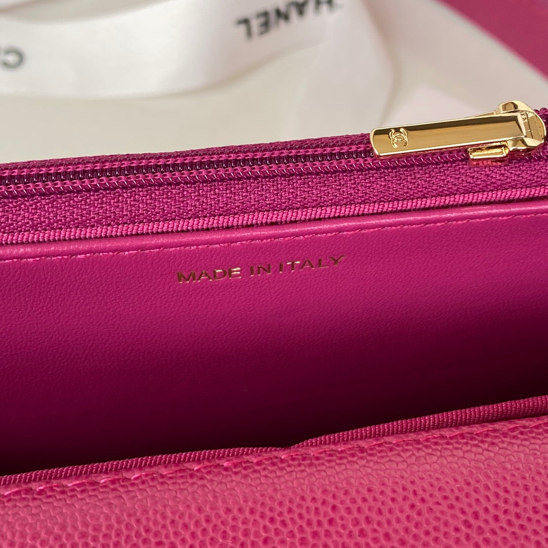 ChanelSmall Flap Bag Gold Hardware Plum For Women, Women’s Handbags, Shoulder Bags 7.5in/19cm AP2840