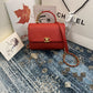 ChanelSmall Flap Bag With Top Handle Gold Hardware Red For Women, Women’s Handbags, Shoulder Bags 7.9in/20cm AS2059
