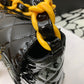 ChanelVinyl Classic Black and Yellow Shoulder bag For Women 29cm/11.5in
